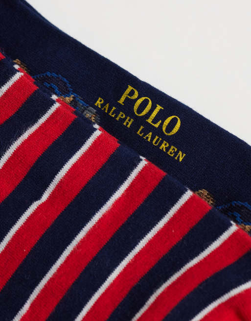 Polo Ralph Lauren bear print 2 pack crew socks in multi, 3 of 3