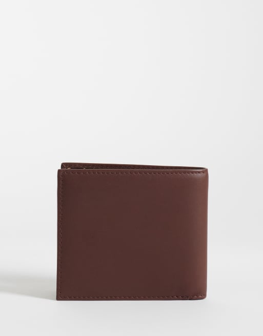 Polo Ralph Lauren bear print leather billfold wallet in brown, 3 of 3