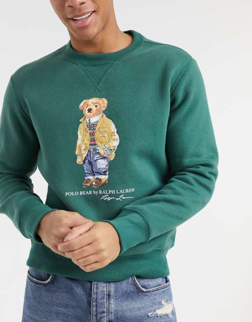 Polo bear 2025 sweater green