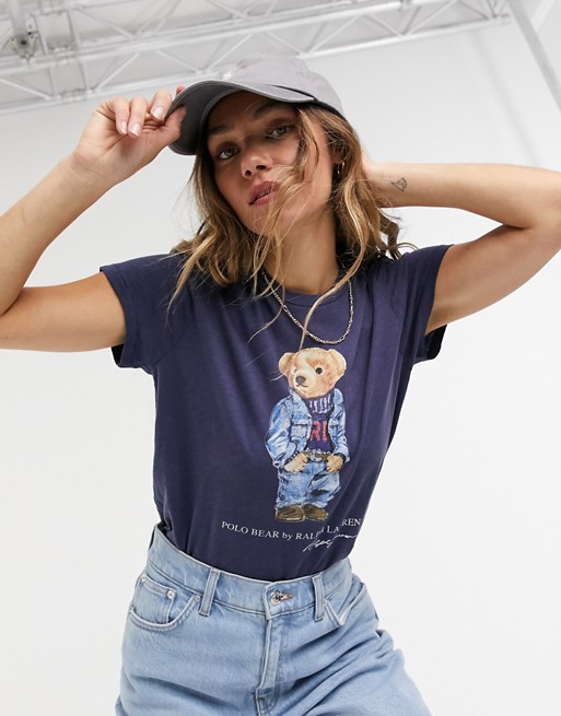 Polo Ralph Lauren bear t-shirt in blue