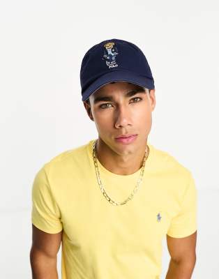 Polo Ralph Lauren bear twill baseball cap  in navy