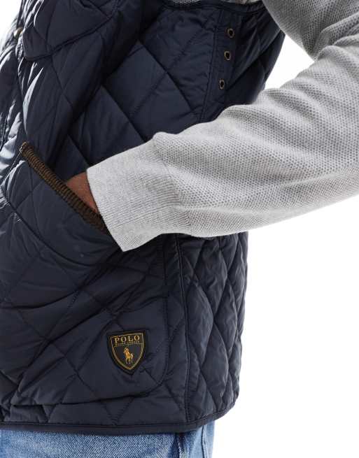 Polo Ralph Lauren – Beaton – Gefütterte Steppweste in Marineblau, 4 von 4
