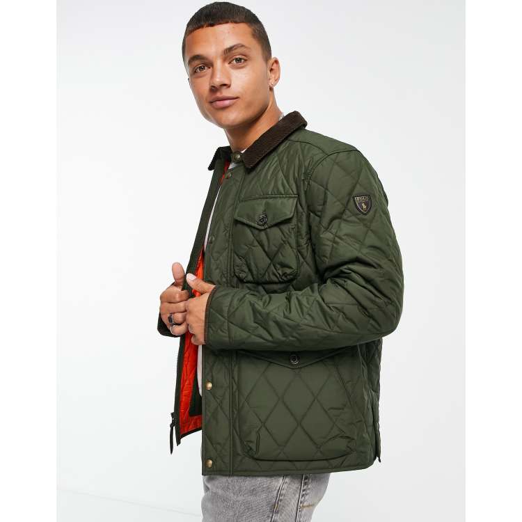 Polo Ralph Lauren Beaton lined quilted field jacket in green