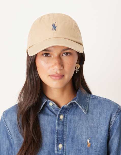 Polo Ralph Lauren – Beige och blå baseballkeps med ikonlogga - view 1