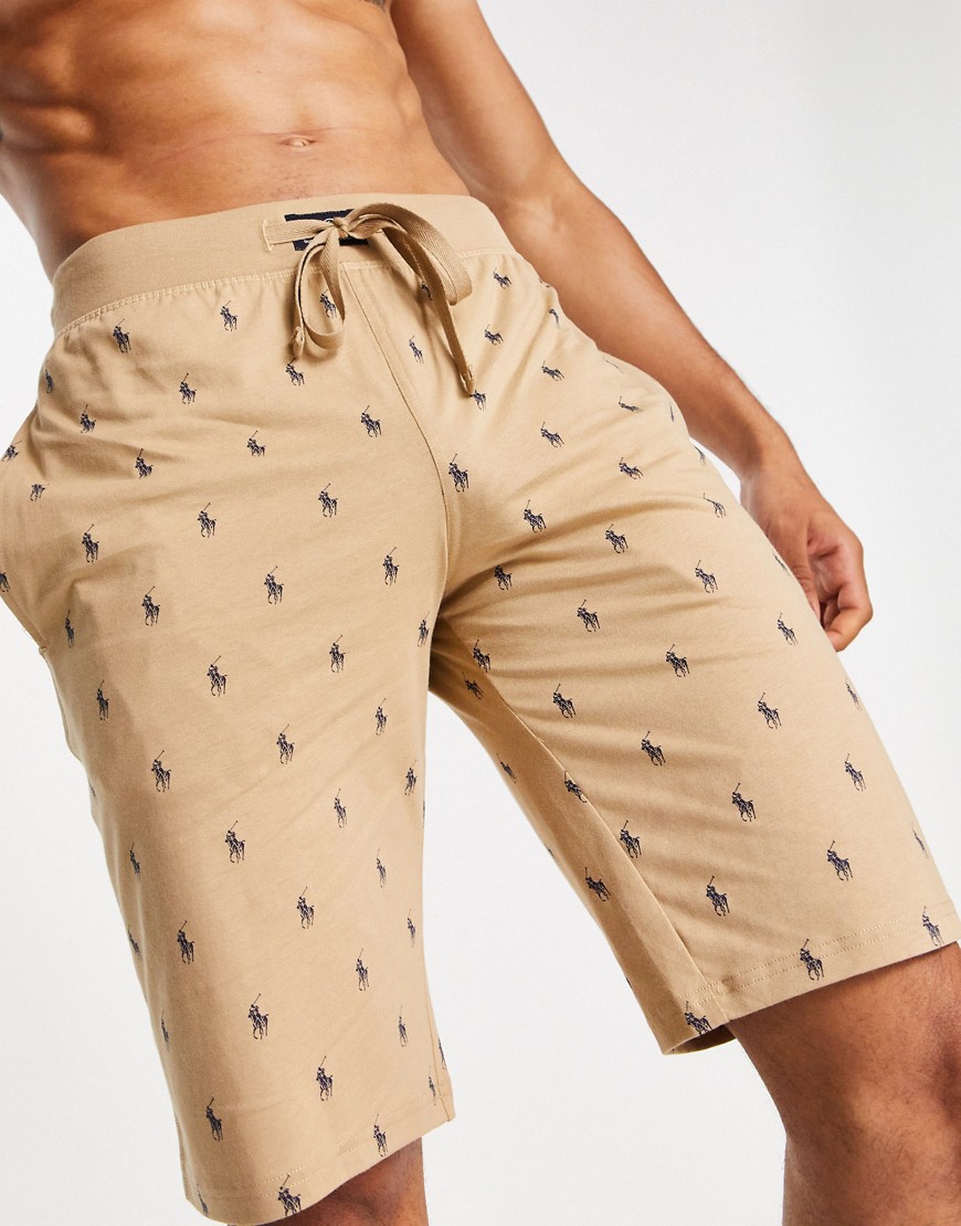 Polo Ralph Lauren - Beige shorts med gennemgående ponylogo-Neutral
