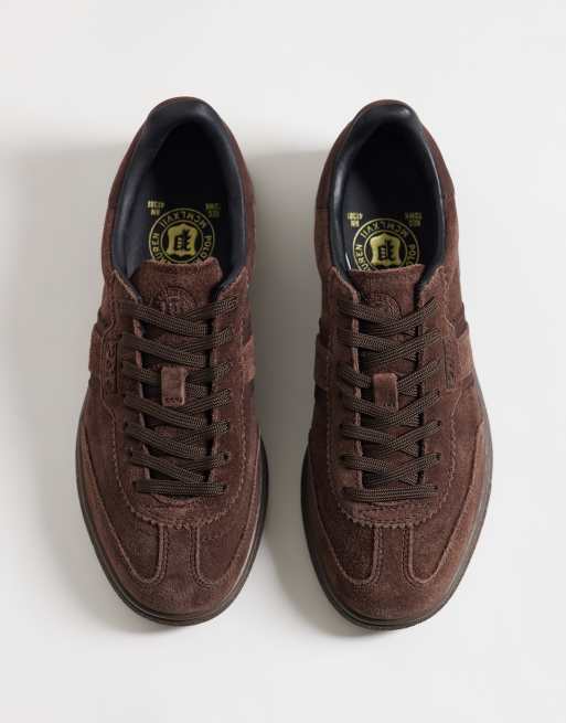 Polo Ralph Lauren B'ford suede trainers in dark brown, 2 of 5
