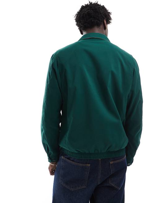 Polo Ralph Lauren – Bi-swing – Mörkgrön harrington-jacka med foder och ikonlogga i twill av polyester, 2 av 4