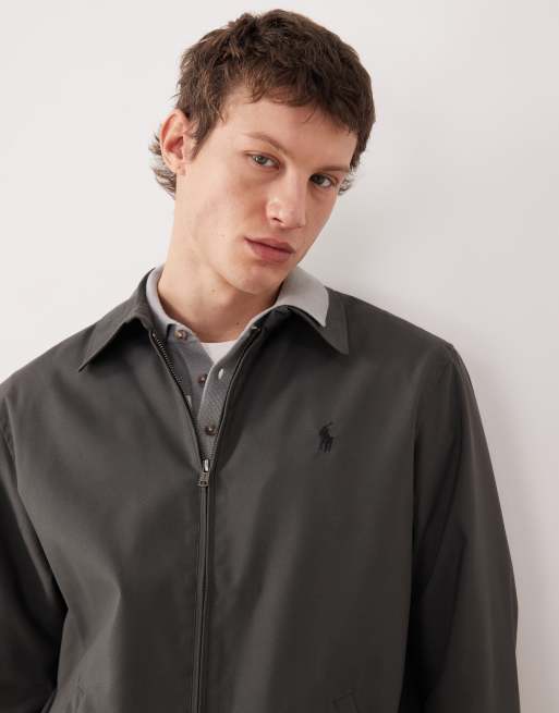 Polo Ralph Lauren - Bi-swing - Mørkegrå vindjakke med ikonlogo, 5 af 5