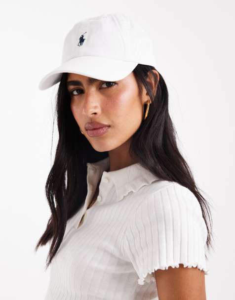 Polo Ralph Lauren – Biała baseballowa czapka z daszkiem i granatowym logo - view 1