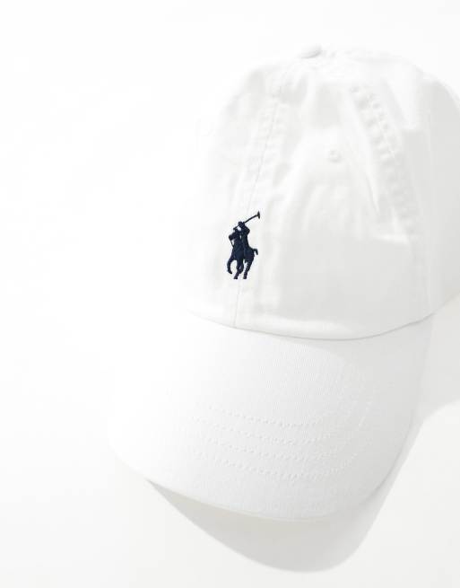 キャップ Polo Ralph Lauren White Baseball Cap With Logo Polo Ralph Lauren – Biała czapka baseballowa z logo | ASOS