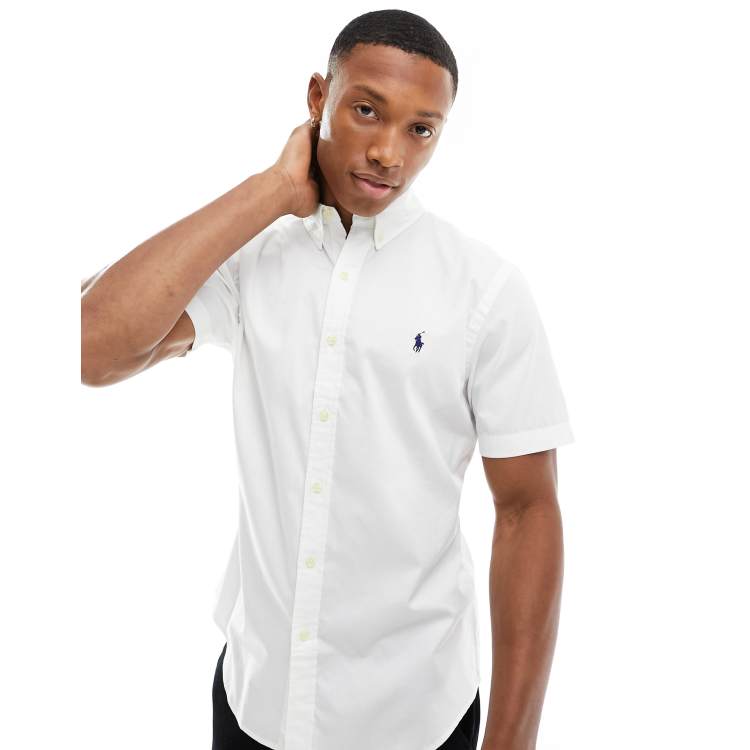 Camisa blanca marca polo clearance