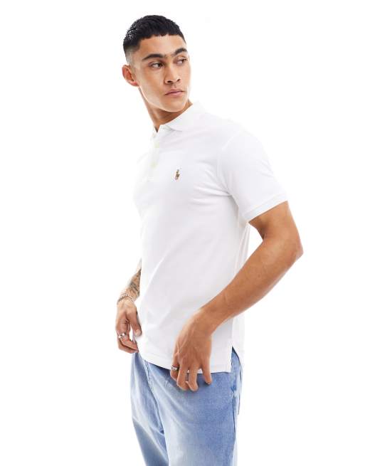 Polo Ralph Lauren – Biała koszulka polo z krótkimi rękawami
