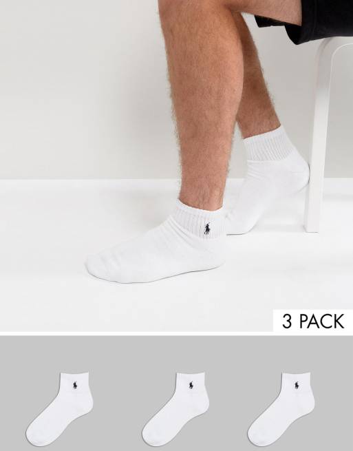 Polo Ralph Lauren białe skarpety sportowe, zestaw 3 szt.