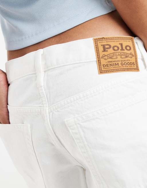 Polo Ralph Lauren – Białe szorty jeansowe, 5 z 5