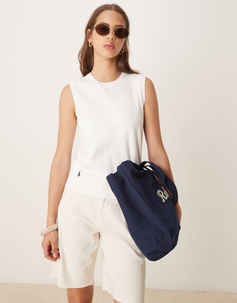 Polo Ralph Lauren sweater vest in white