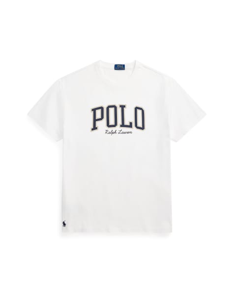 Polo Ralph Lauren – Biały T-shirt z logo w uczelnianym stylu - view 1