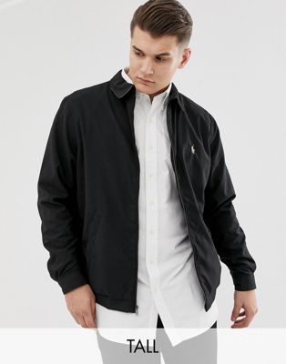 polo harrington jacket black