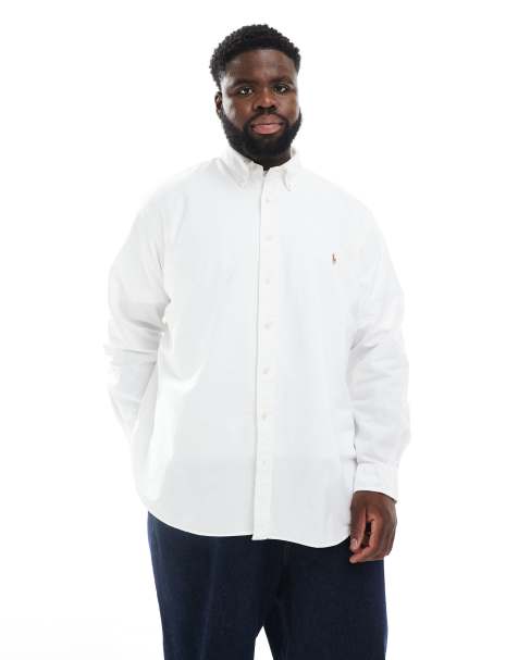 Polo Ralph Lauren Big & Tall – Biała koszula oxford z małym logo - view 1