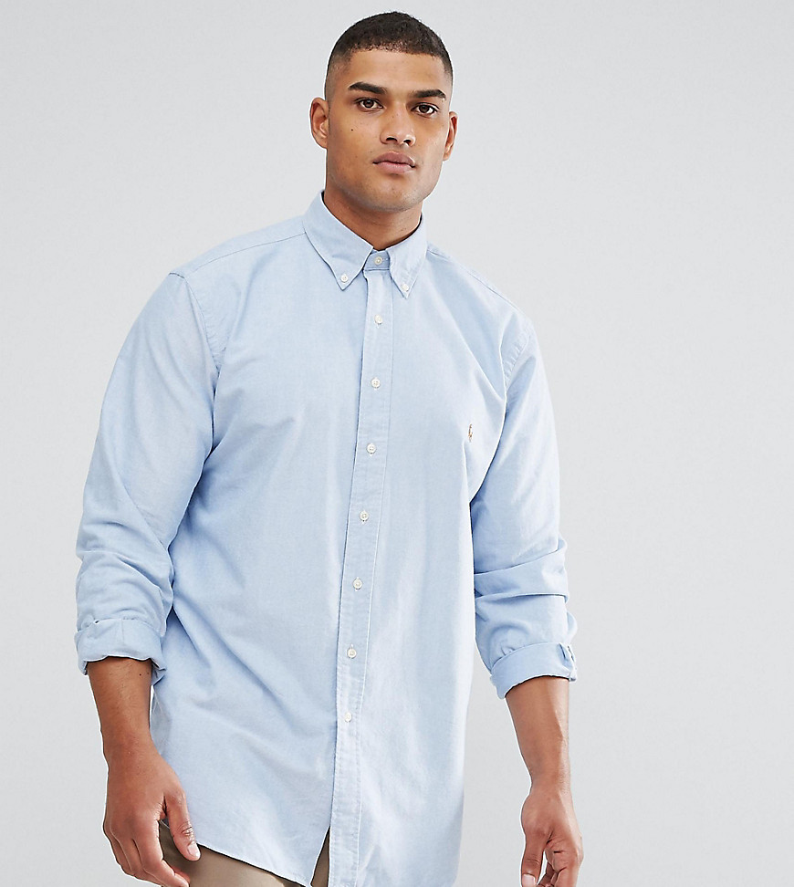Polo Ralph Lauren Big & Tall – Blå oxfordskjorta med knappar