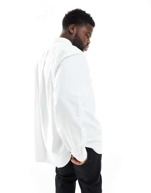 Polo Ralph Lauren Big & Tall - Camicia Oxford bianca con logo, 4 di 4
