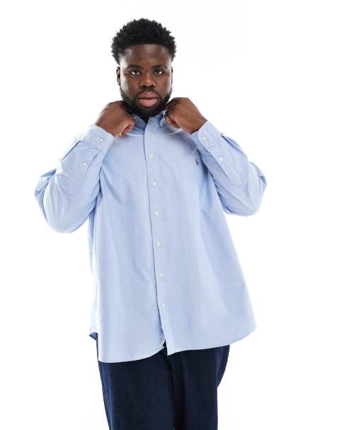 Polo Ralph Lauren Big & Tall - Chemise Oxford à logo emblématique - Bleu clair - view 1
