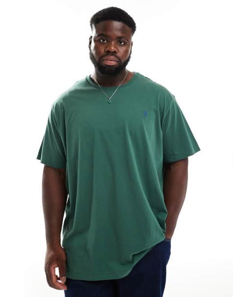 Polo Ralph Lauren Big & Tall icon logo t-shirt in drk green