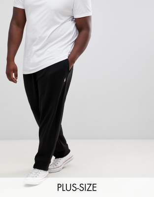 big and tall black joggers