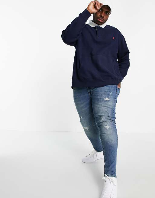 Polo Ralph Lauren Fleece Sweatshirt in Cruise Navy