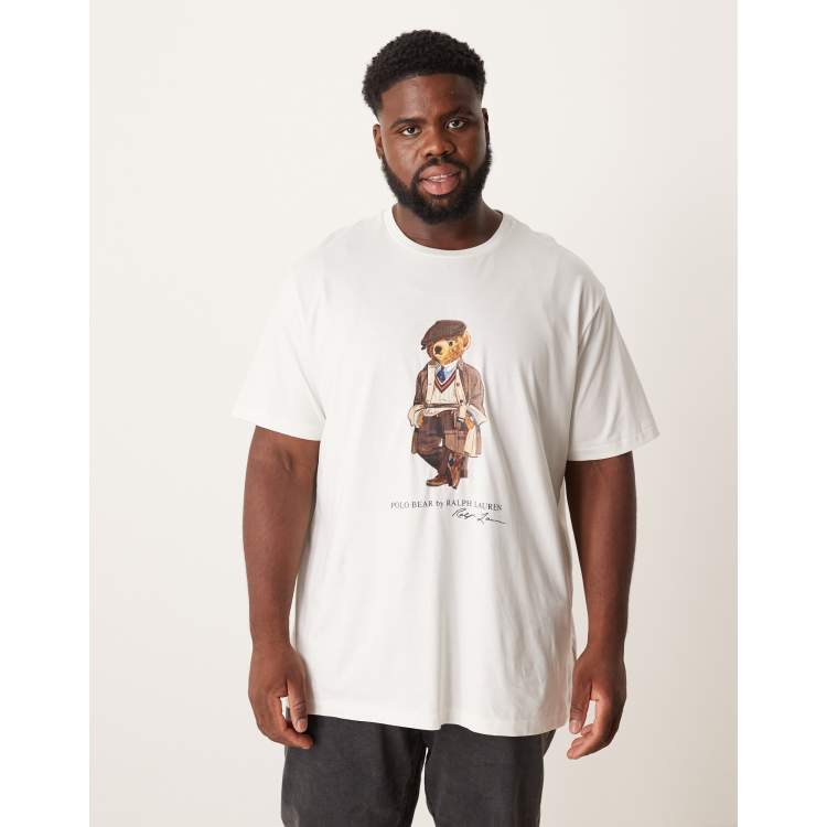 Polo Ralph Lauren Big & Tall heritage cap bear print t-shirt