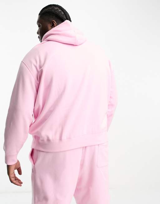 Polo Ralph Lauren Big & Tall icon logo hoodie in pink CO-ORD | ASOS