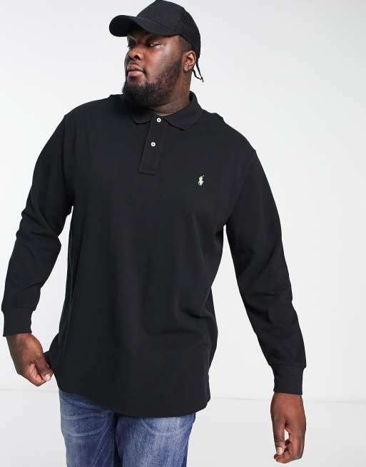 Polo Ralph Lauren Big Tall icon logo long sleeve pique polo