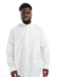 [Polo Ralph Lauren] Polo Ralph Lauren Big & Tall icon logo oxford shirt in white XL white