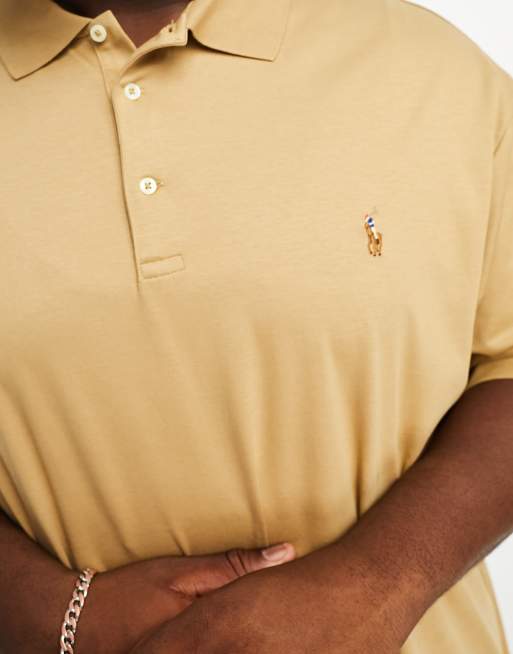 Yellow polo shirt sales big and tall