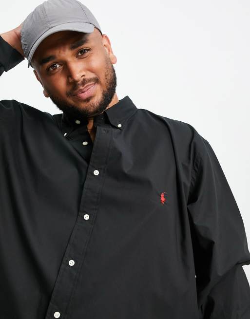 Polo Ralph Big & Tall icon poplin buttondown in | ASOS