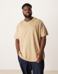 [Polo Ralph Lauren] Polo Ralph Lauren Big & Tall icon logo t-shirt in beige-Neutral 5XL beige