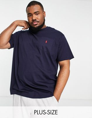 Polo Ralph Lauren Big & Tall icon logo t-shirt in navy - ASOS Price Checker