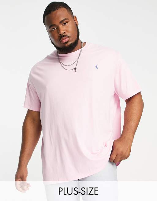 Big and tall sales pink polo shirts