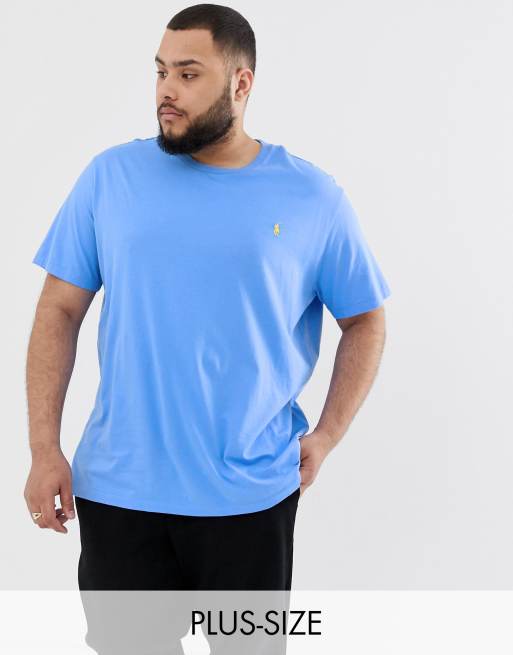 Polo Ralph Lauren - Big & Tall - Jasnoniebieski T-shirt z