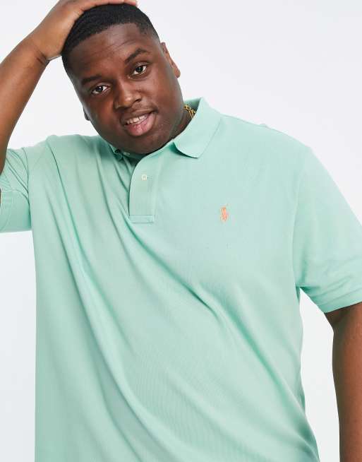 Polo Ralph Lauren Big Tall Jasnozielona koszulka polo oversize