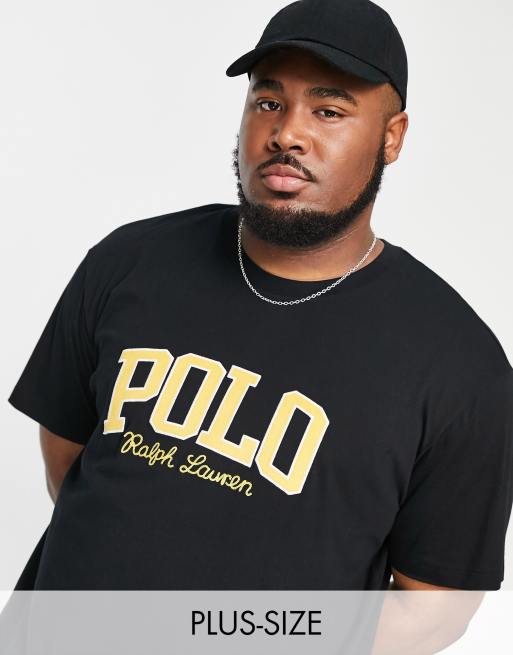 Polo Ralph Lauren Big Tall large logo t shirt in black