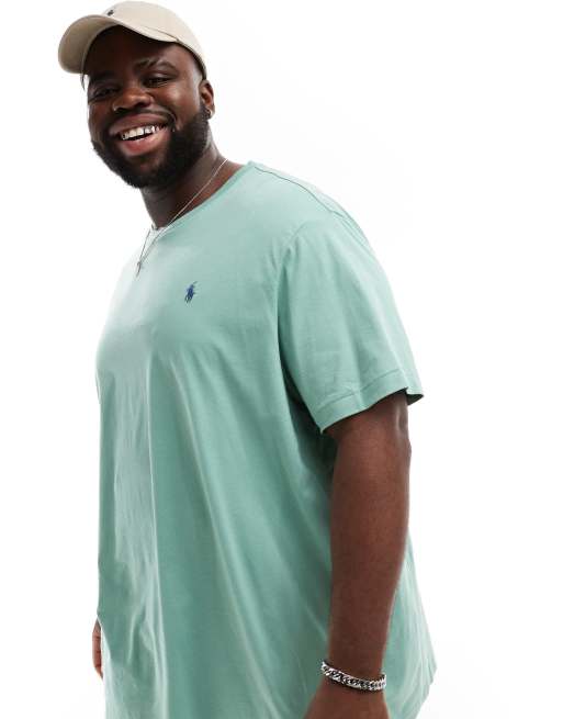 Polo Ralph Lauren Big & Tall – Ljusgrön t-shirt med klassisk logga