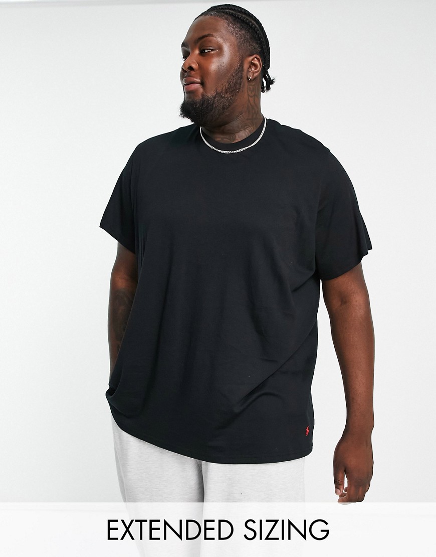 Polo Ralph Lauren Big & Tall lounge t-shirt with logo in black