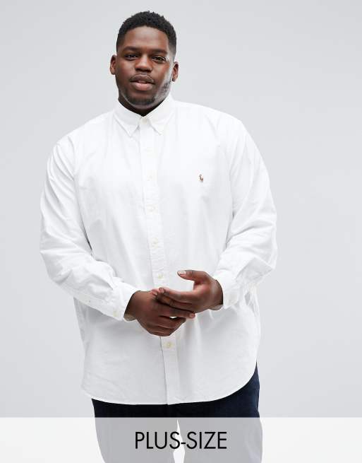 Big and tall on sale polo button down shirts