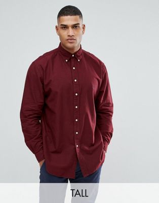ralph lauren burgundy oxford shirt