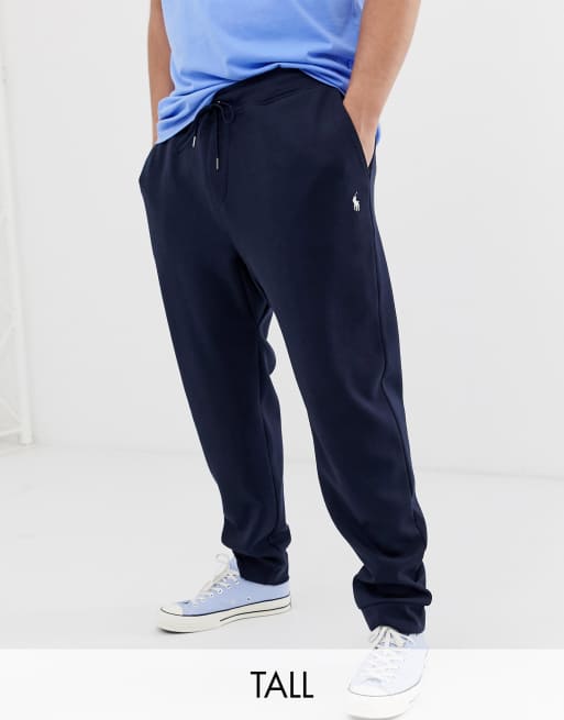 Polo Ralph Lauren Big Tall player logo cuffed joggers in navy