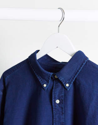 ralph lauren indigo oxford shirt