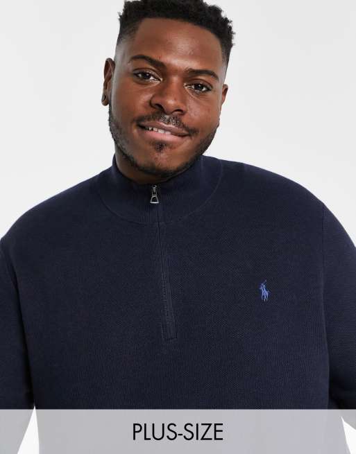 Polo ralph lauren half zip pima cotton discount jumper