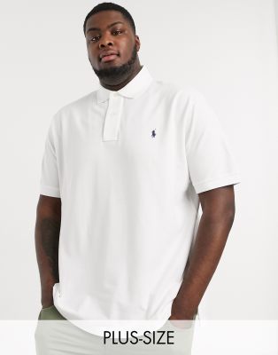 big and tall white polo shirts