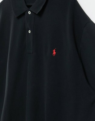 black polo shirt big and tall