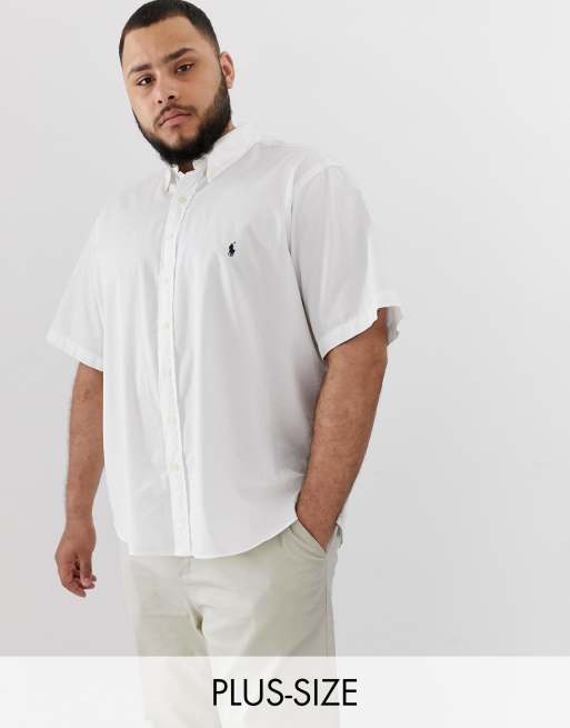 Big and tall 2024 white polo shirts